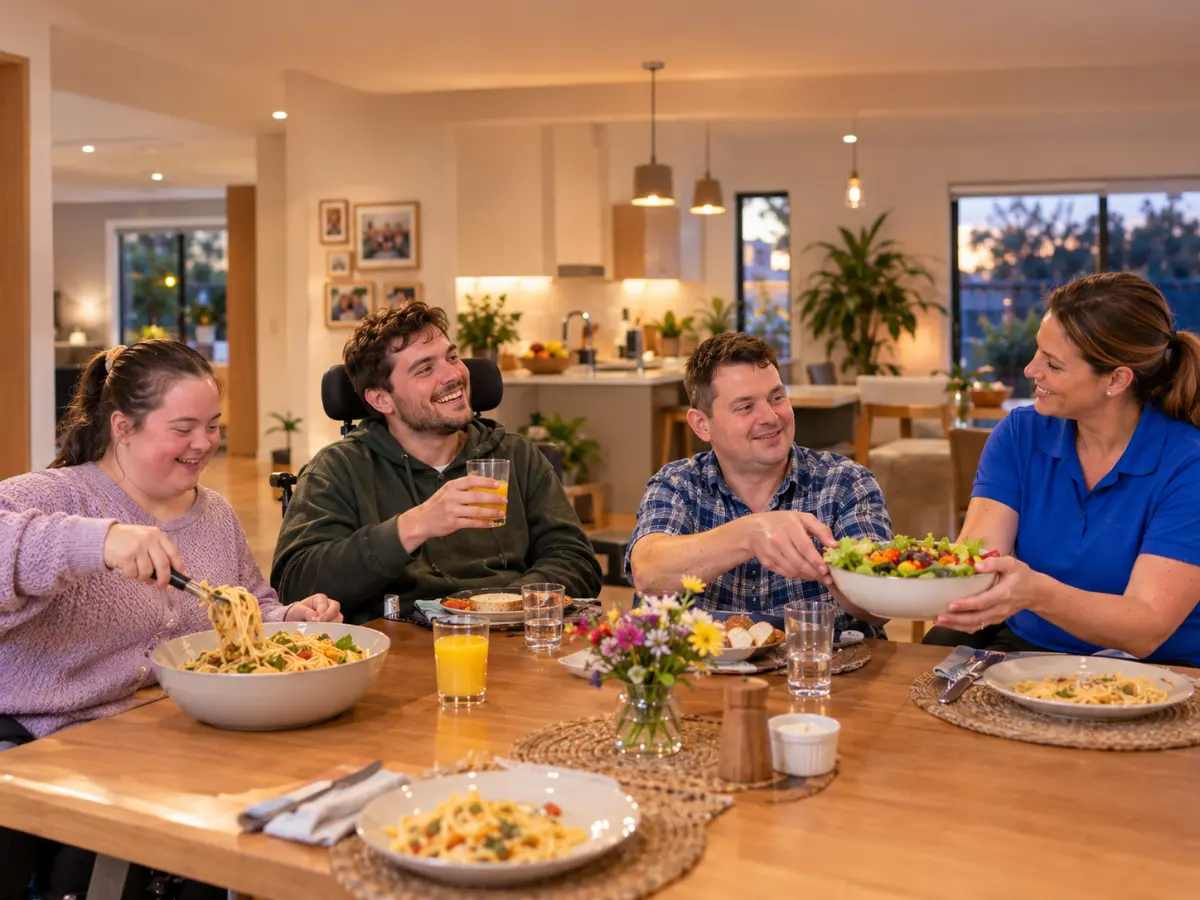 A safe, comfortable supported independent living home