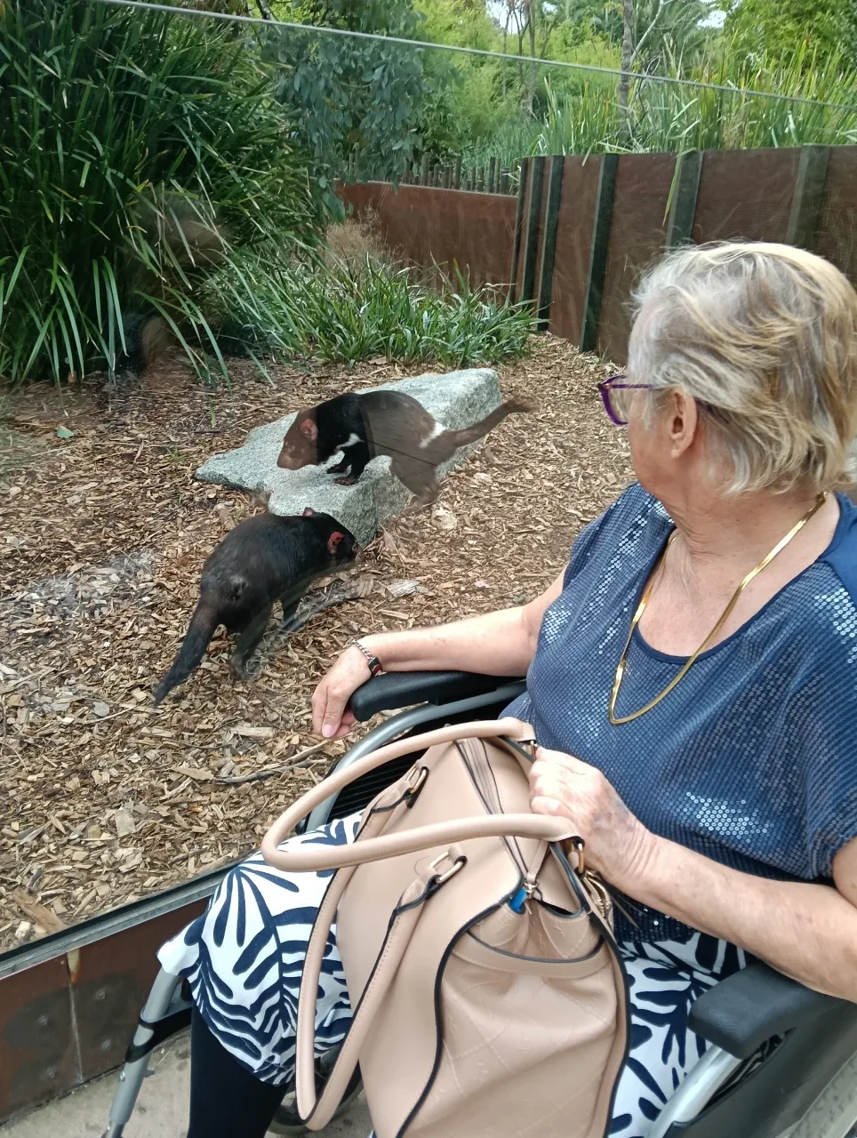 Quiet moment during the outing