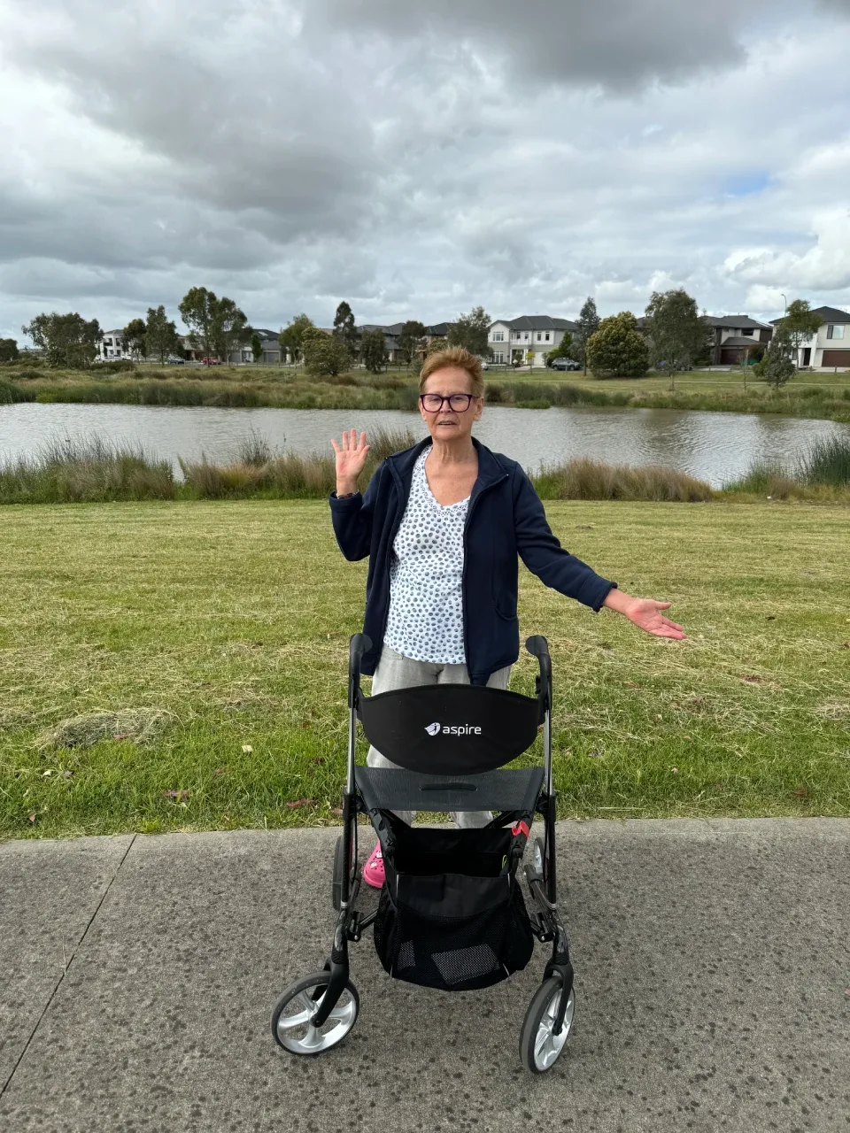 Elizabeth enjoying outdoor time