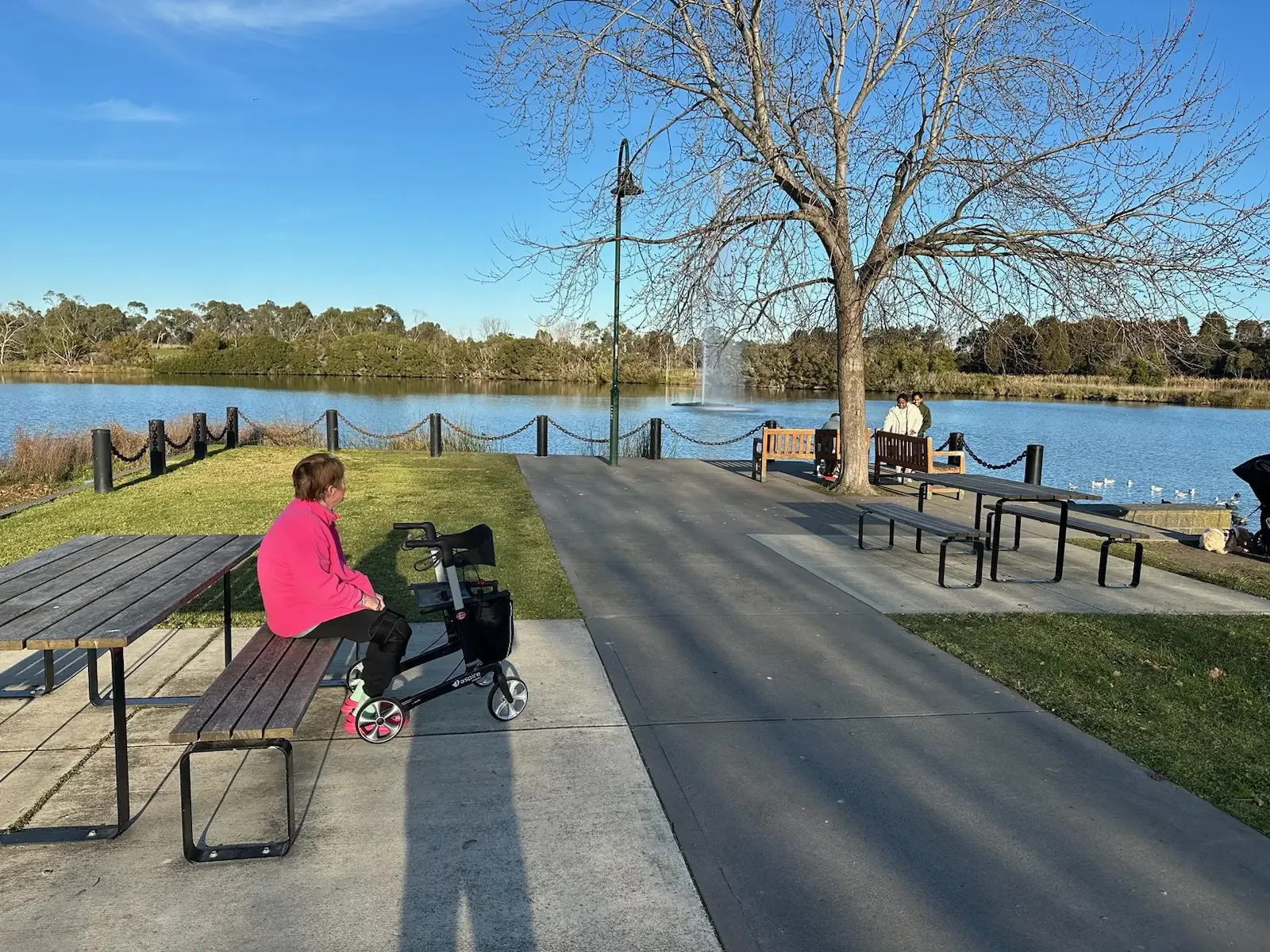Elizabeth enjoying outdoor time